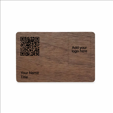 Danh thiếp kỹ thuật số Gỗ Hồ Đào đen