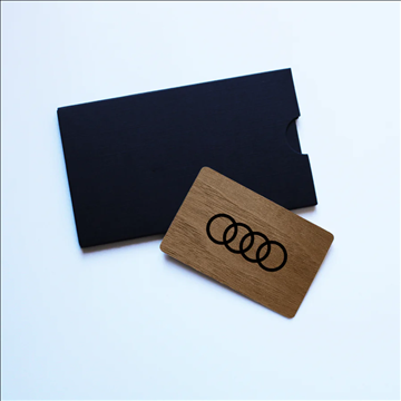 Danh thiếp kỹ thuật số Gỗ Hồ Đào đen