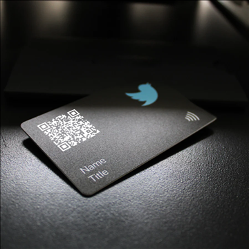 Danh thiếp kỹ thuật số | PVC đen | In màu