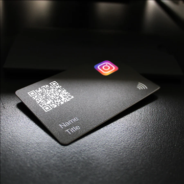 Danh thiếp kỹ thuật số | PVC đen | In màu