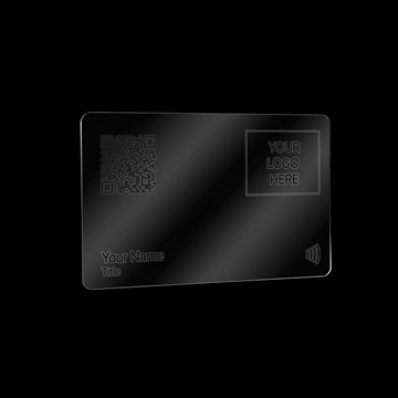 Danh thiếp kỹ thuật số | PVC đen mờ