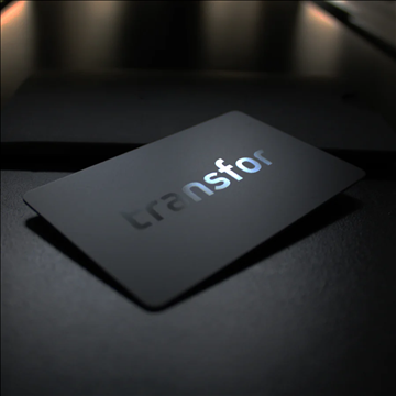 Danh thiếp kỹ thuật số | PVC đen mờ